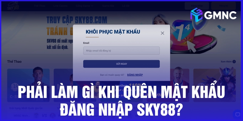 Phải làm gì khi quên mật khẩu đăng nhập Sky88?