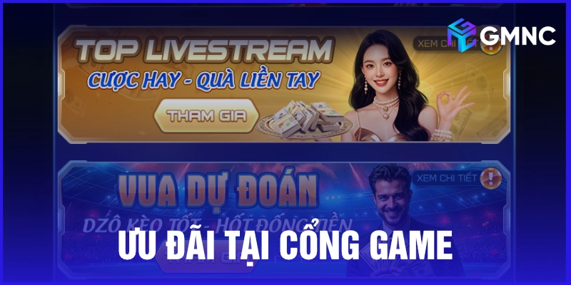 Ưu đãi tại cổng game